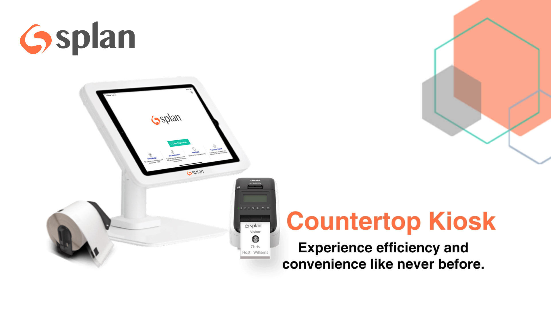 Splan countertop visitor kiosk