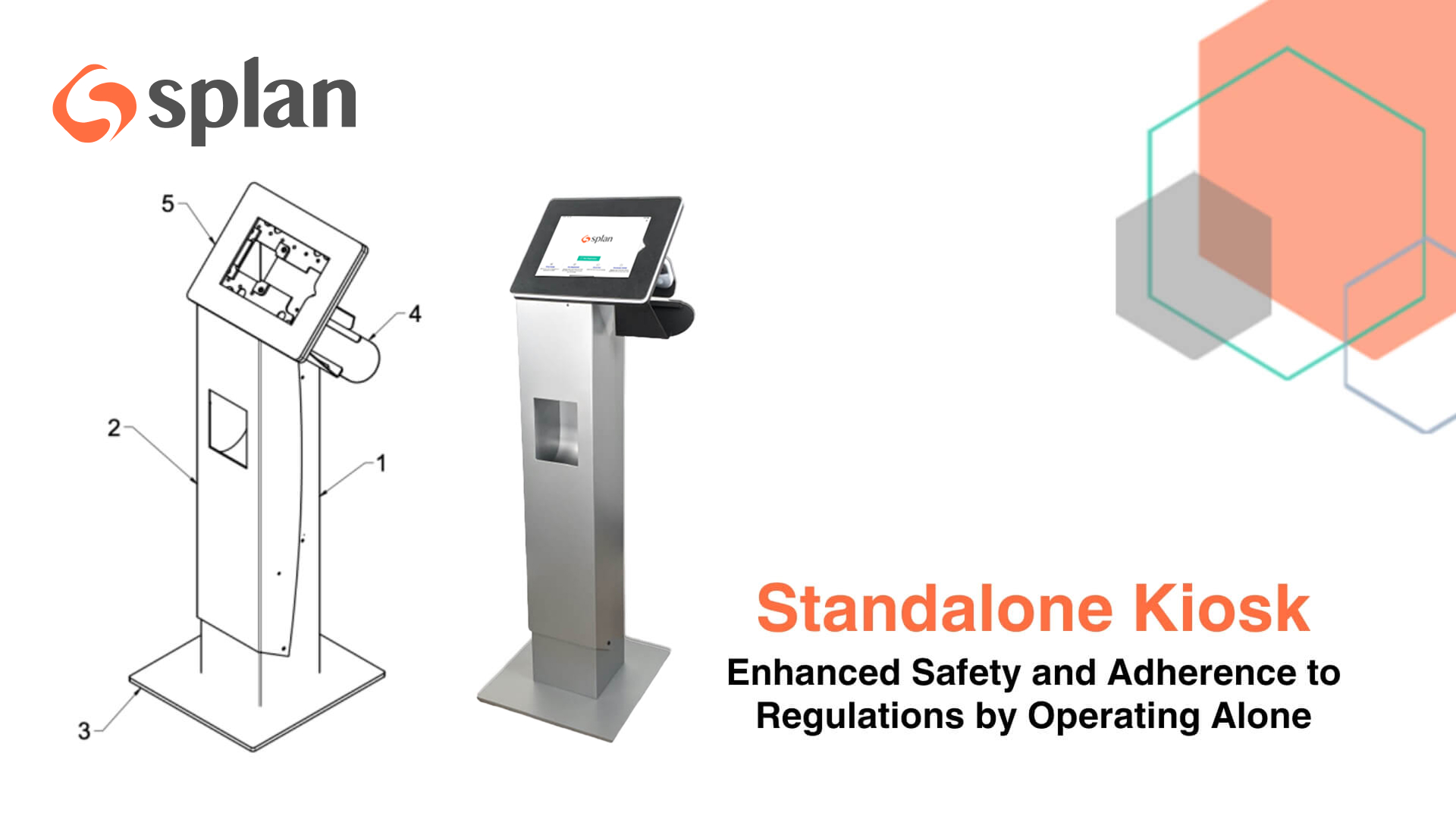 Splan standalone visitor management kiosk