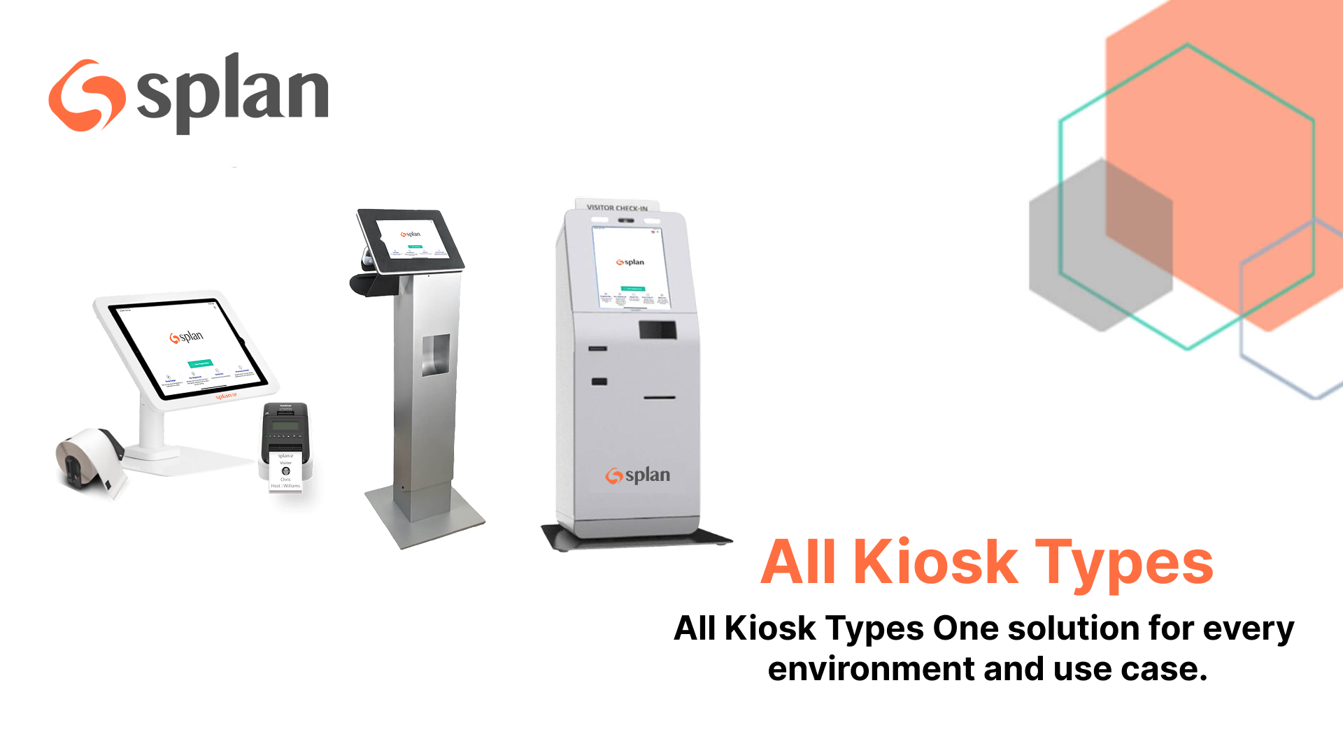 Splan standalone visitor management kiosk