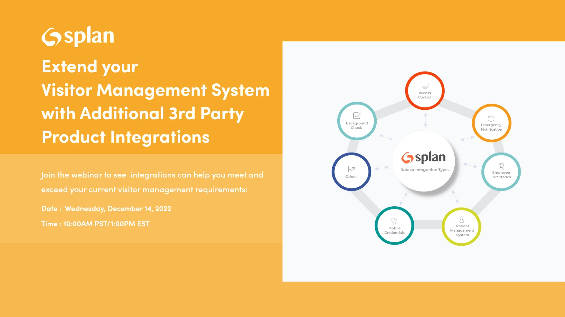 Splan integration and access management webinar