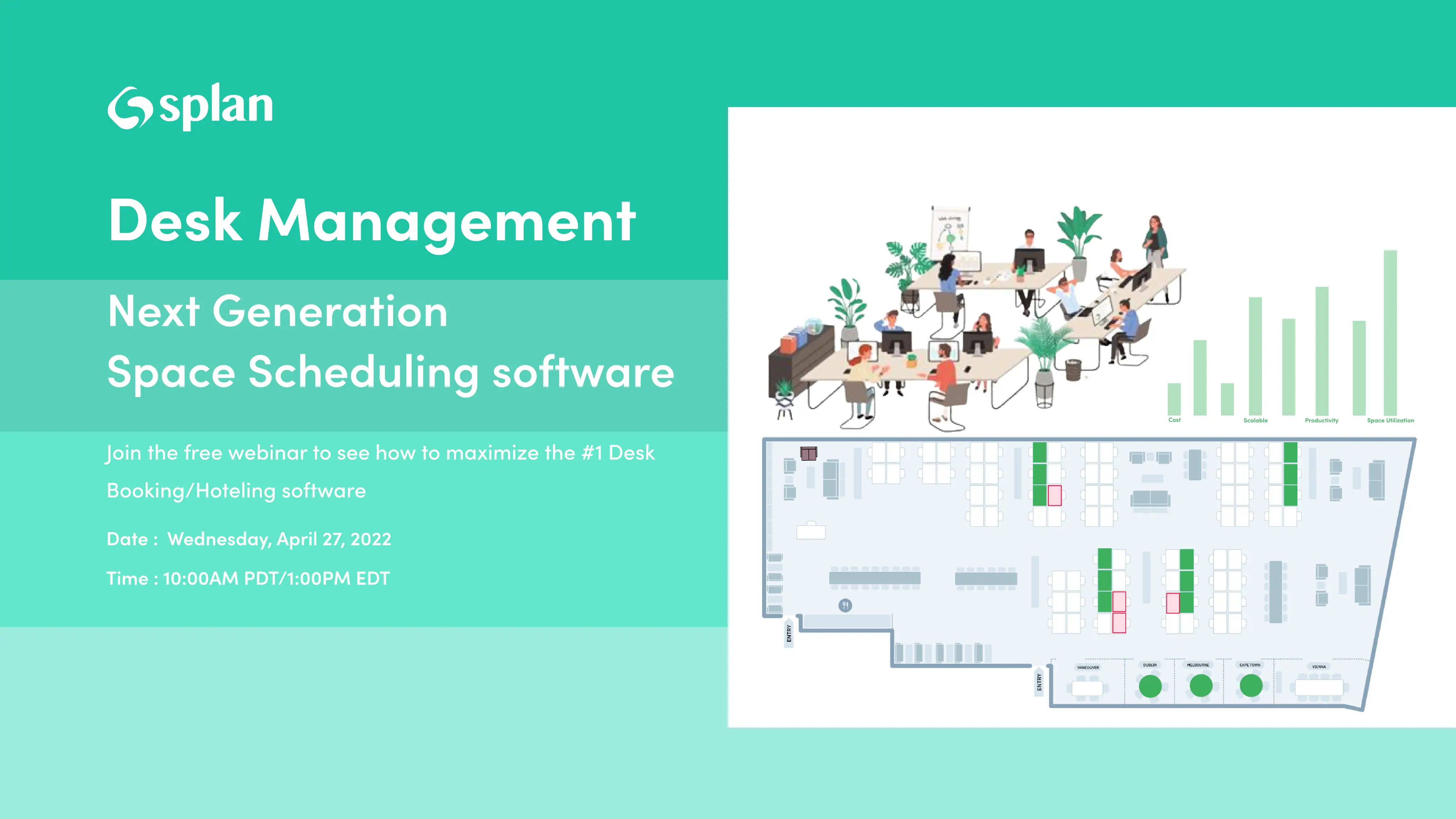 Desk space management webinar by Splan