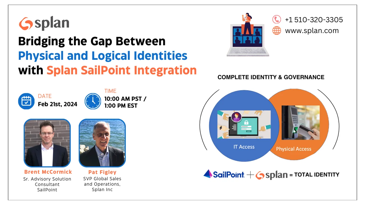 Splan SailPoint integration webinar
