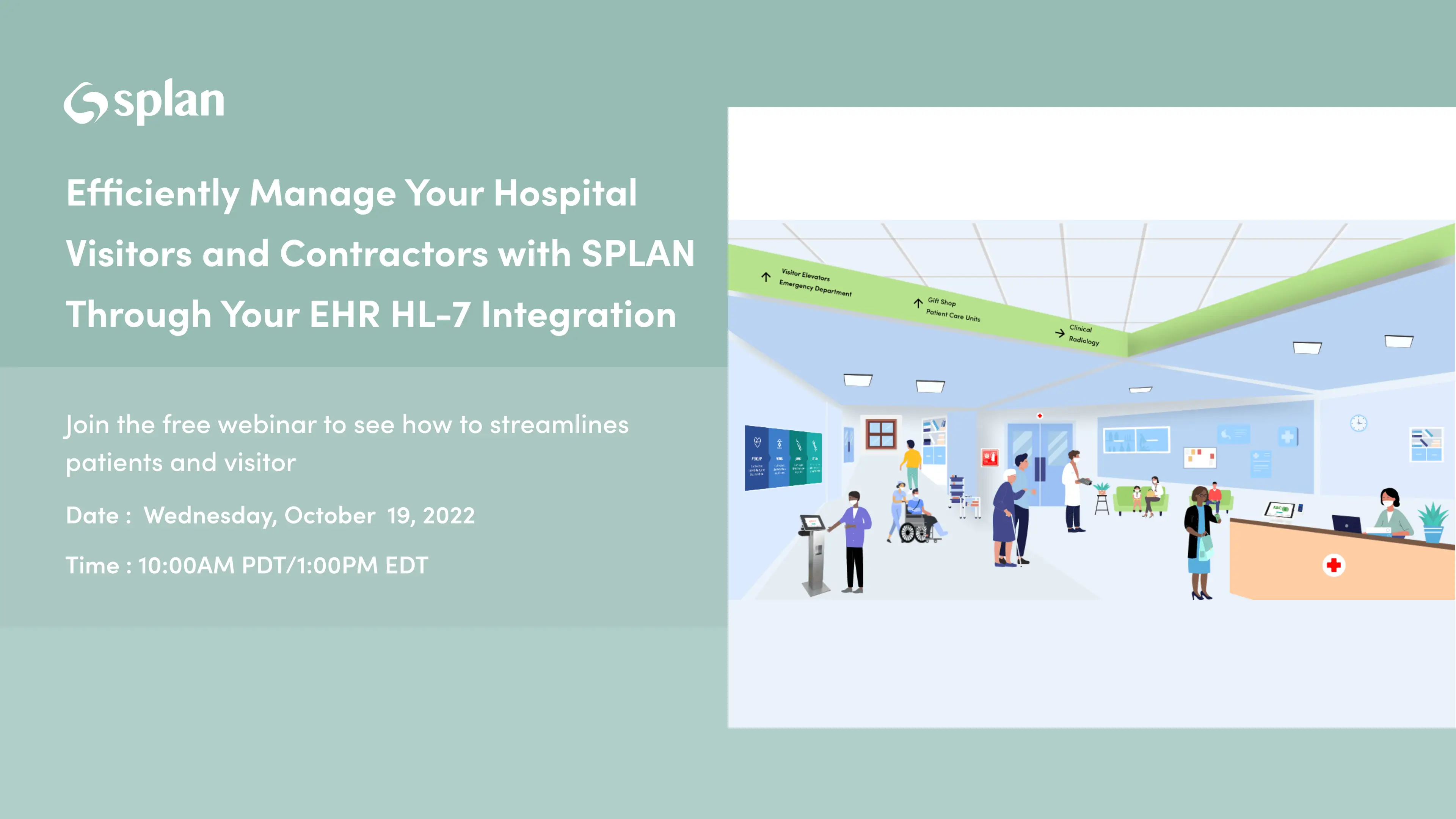 Hospital visitor management system by Splan