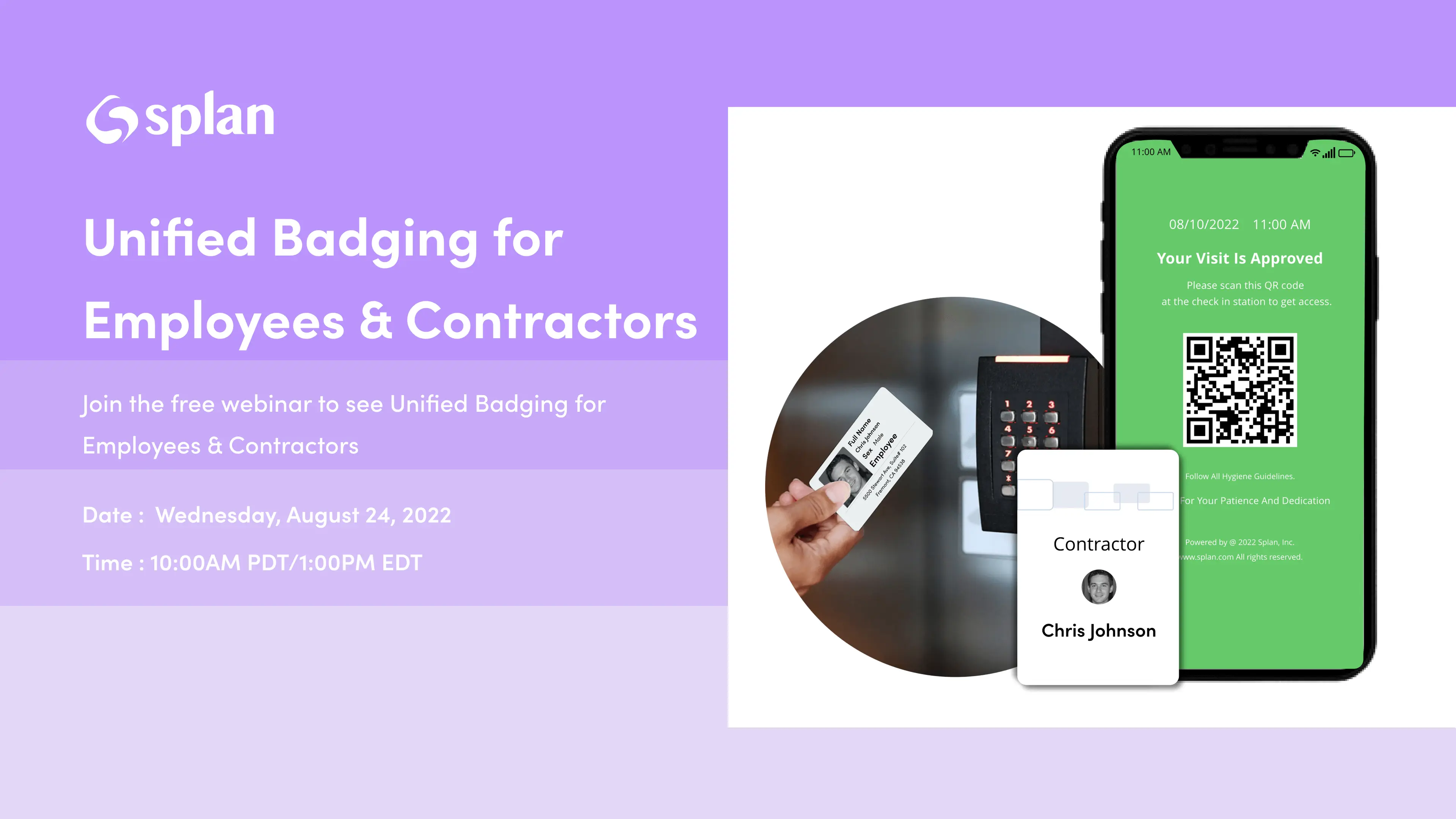Visitor badge management webinar
