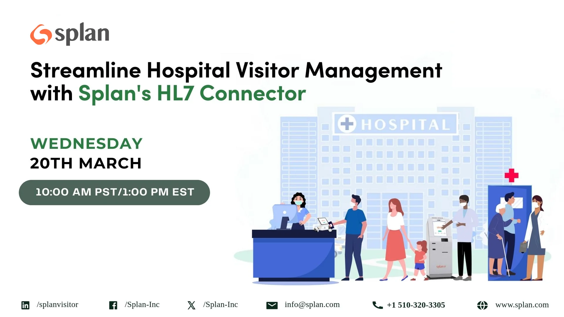 Hospital visitor management webinar with Splan