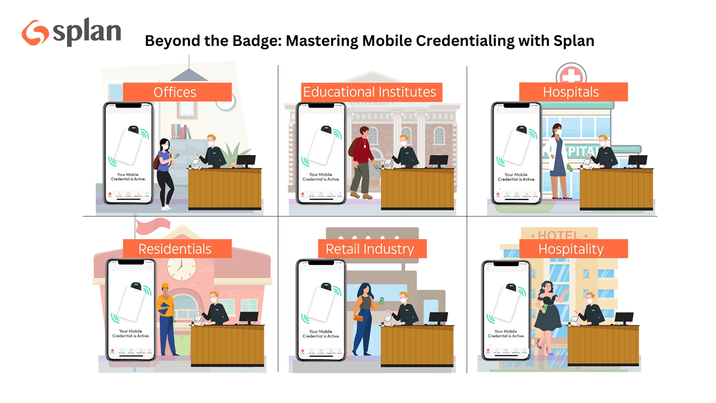 Mobile credential management for modern visitor management