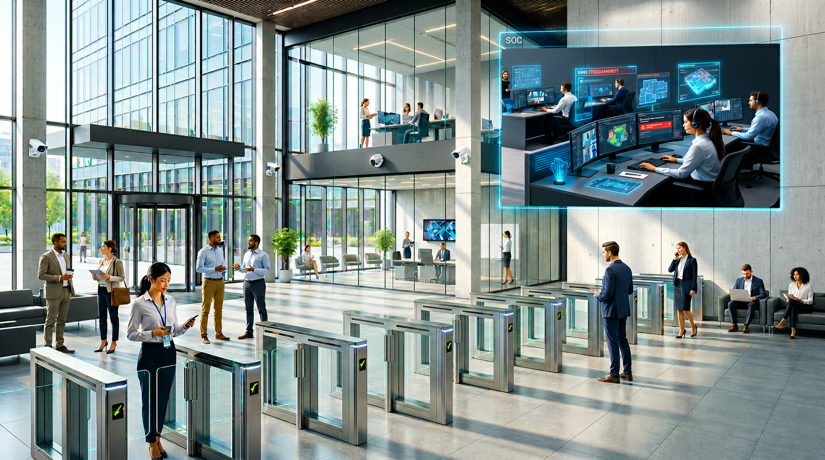 Physical security risk management dashboard with analytics