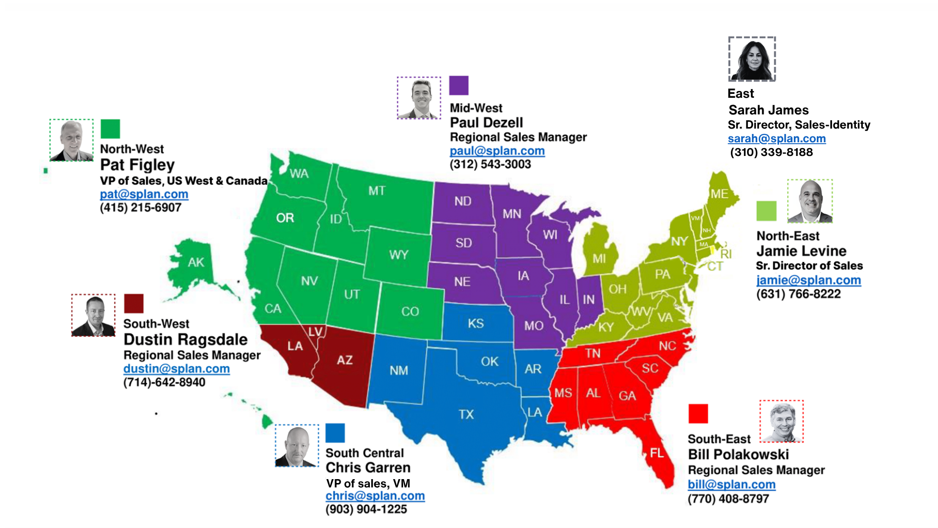 Splan Sales Map
